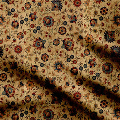 Organza 3 Meters Mini Brown Chintz Print Fabric