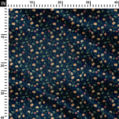 Navy Nightfall Fantasy Pashmina Fabric