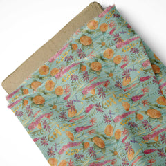 Marigold Meadow Mirage Pashmina Fabric