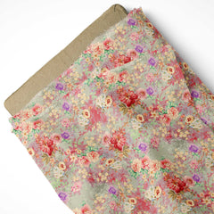 Rose Garden Elegance Pashmina Fabric