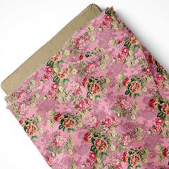 Pink Petal Poetry Pashmina Fabric