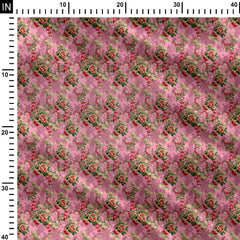 Pink Petal Poetry Pashmina Fabric