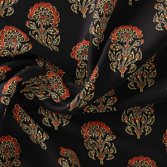 Majestic Mughal Motifs Velvet Fabric