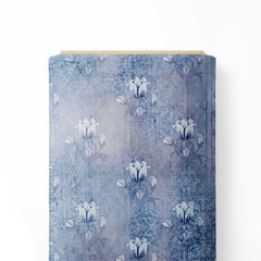 Blue Tranquility Velvet Fabric