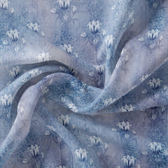 Blue Tranquility Velvet Fabric