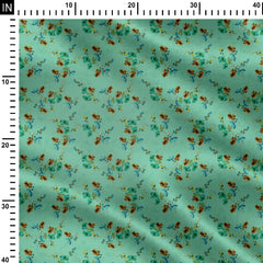 Mellow Blooms Georgette Fabric