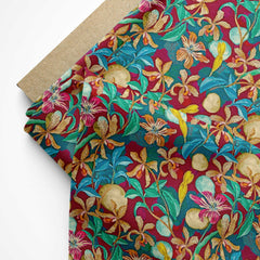 Tropical jaam Fruit Velvet Fabric