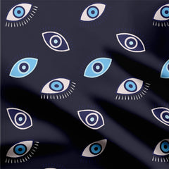 Cotton 2 Meters Eyes Print Fabric