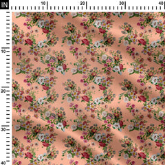 Georgette 1 Meter Petal Palette Print Fabric