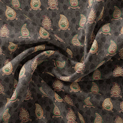 Paisley Passion Satin Linen Fabric