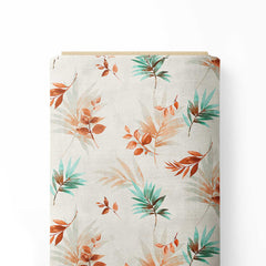Tranquil Tropics Satin Linen Fabric