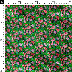 Floral Finesse Modal Satin Fabric