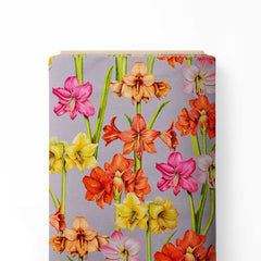 Orchid Odyssey Modal Satin Fabric