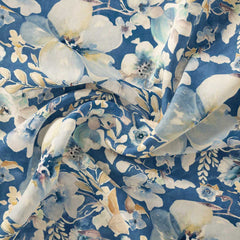 Hibiscus Haven Modal Satin Fabric