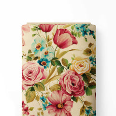 Rose Petal Harmony Modal Satin Fabric