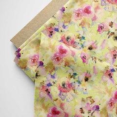 Cherry Blossom Charm Modal Satin Fabric