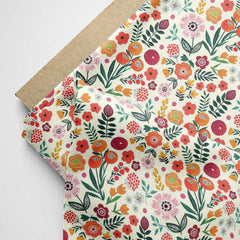 Ebony Bouquet Georgette Fabric