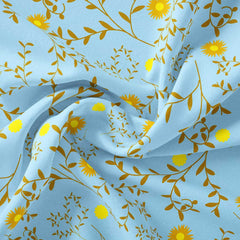 Floral Frost 2 Georgette Fabric