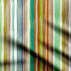 Green Sea View Print Fabric