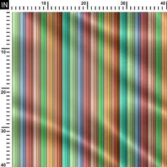 Multicolor Stripes Print Fabric