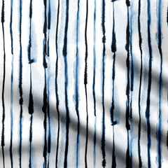 Bluebell Strokes Print Fabric