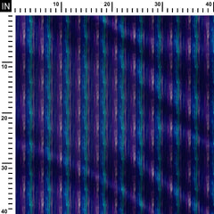 Indigo Slopes Print Fabric