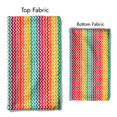 Chevron Chic Satin Linen Fabric Co-Ord Set