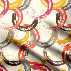 Hue Circles Print Fabric