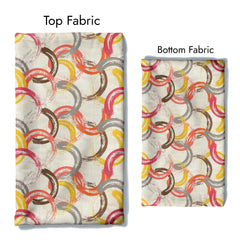 Hue Circles Satin Linen Fabric Co-Ord Set