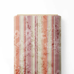 Peach Palette Stripe Print Fabric