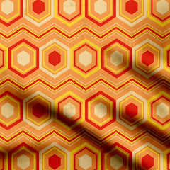 Fluttering Hexagon Print Fabric