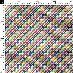 Pixel Waves Print Fabric