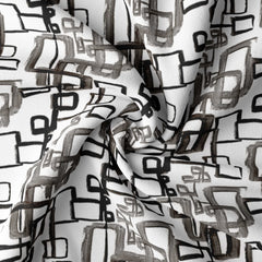 Ebony Ripple Satin Linen Fabric Co-Ord Set