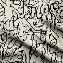 Euphonic Strokes Print Fabric