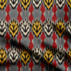 Divine Contours Ikat Print Fabric