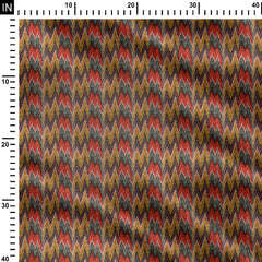 Ikat Peaks Print Fabric Cotton Fabric