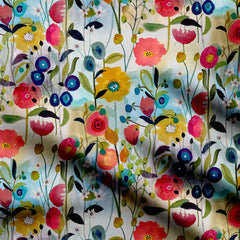 Mystical Flower Print Fabric