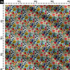 Mystical Flower Print Fabric