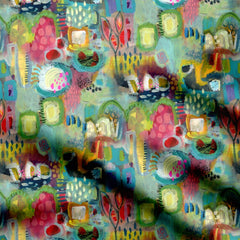 Botanical Burst Print Fabric