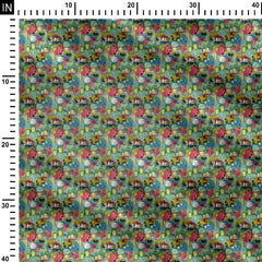 Botanical Burst Print Fabric