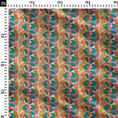 Ethereal Leaves Print Fabric