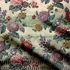 Botanical Flowers Petal Print Fabric