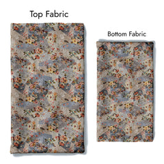 Abrasive Floral Satin Linen Fabric Co-Ord Set