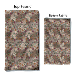 Desert Floret Silk Satin Fabric Co-Ord Set