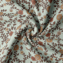 Walnut Cream Floral Muslin Fabric Co-Ord Set