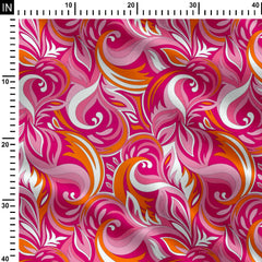 Swirly Vignette Print Fabric