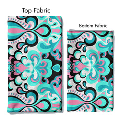 Aqua Aperture Satin Linen Fabric Co-Ord Set