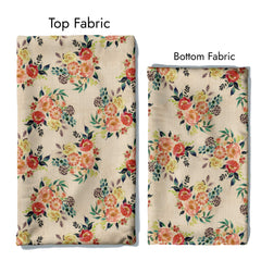Peony Blooms Satin Linen Fabric Co-Ord Set