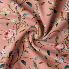Morning Glory Silk Satin Fabric Co-Ord Set