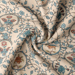 Grandiose Chintz Silk Satin Fabric Co-Ord Set